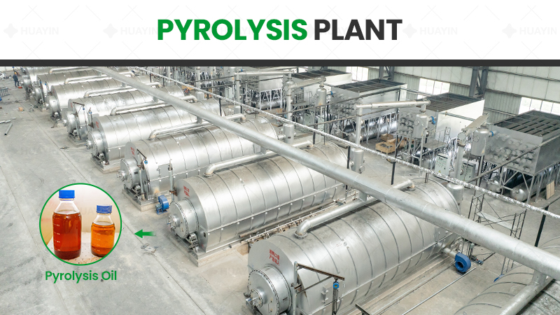 tyre/plastic pyrolysis plant